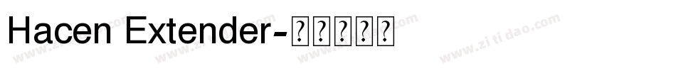 Hacen Extender字体转换